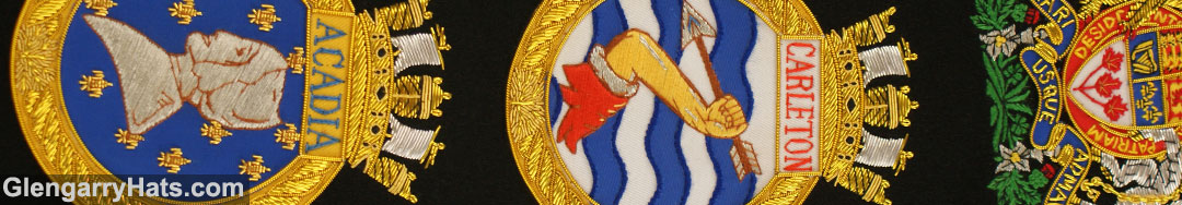 GlengarryHats.com HMCS Carleton Hand Embroidered Drum Major Sash