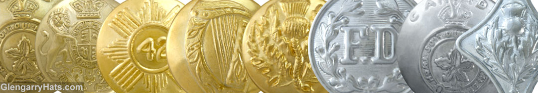 GlengarryHats.com Metal Uniform Buttons