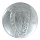 Chrome Medium Irish Harp Uniform Buttons