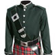 Canadian Forces Style Rifle Green Coatee - optional belts shown