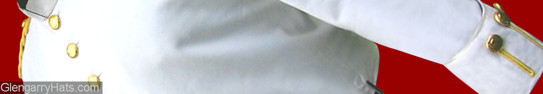GlengarryHats.com Brilliant White / Gold Cotton Summer Tunic