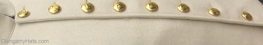 GlengarryHats.com Brilliant White / Gold Cotton Summer Tunic