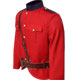 Canadian Police Style Red / Navy Cutaway Patrol Tunic