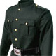 Canadian Forces Style Rifle Green Cutaway Patrol Tunic - optional piper waist belt shown