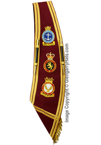 GlengarryHats.com Lowland RFCA Embroidered Baldric Sash