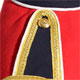 Red Piper Doublet with Dark Blue Facings and Gold Trim epaulette detail