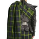 Black Nylon Rain Doublet - With Plaid Back