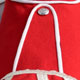 Red pipe band doublet epaulette detail