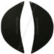 GlengarryHats.com Black Melton Wool Gold 5 Bar Trim Doublet Shoulder Shells Underside View