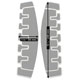 GlengarryHats.com Black Melton Wool White Piping Castellated Trim Doublet Shoulder Shells Size Chart