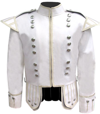 GlengarryHats.com Brilliant White / Gold Cotton Summer Tunic