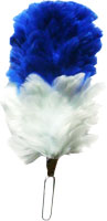 Red / White / Blue Feather Hackle