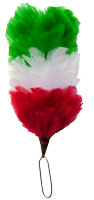 Red / White / Blue Feather Hackle