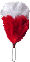 Red / White / Blue Feather Hackle