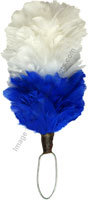 Red / White / Blue Feather Hackle