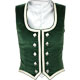 Green Velvet Highland Dance Vest