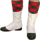 Green / Red Diced Highland Military Hose Tops Front View