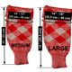 Red / White Diced Highland Military Hose Tops