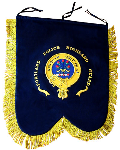 Portland Police Highland Guard Pipe Banner