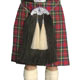 Black Horsehair Sporran with 2 White Tassels + Chrome 