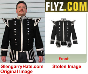 GlengarryHats.com copyright infringement evidence