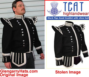 GlengarryHats.com copyright infringement evidence