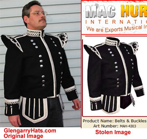 GlengarryHats.com copyright infringement evidence