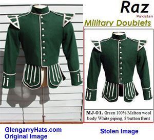 GlengarryHats.com Copyrighted Image used without permission by Pakistan vendor