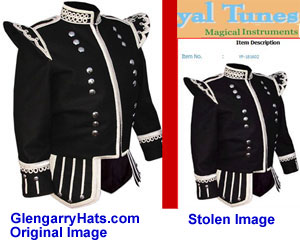 GlengarryHats.com copyrighted image unauthorized use by yet another Pakistan vendor